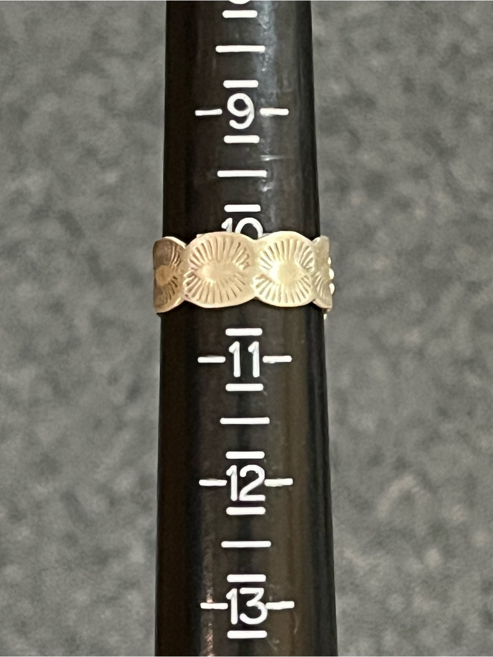 Solid Sterling Silver Paloma Turquoise Gemstone Cigar Band Ring Size 10 - Picture 4 of 8